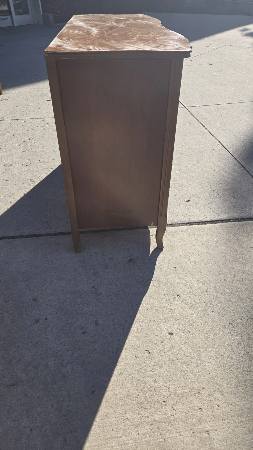 Vintage Six-Drawer Dresser with Mirror - photo 3