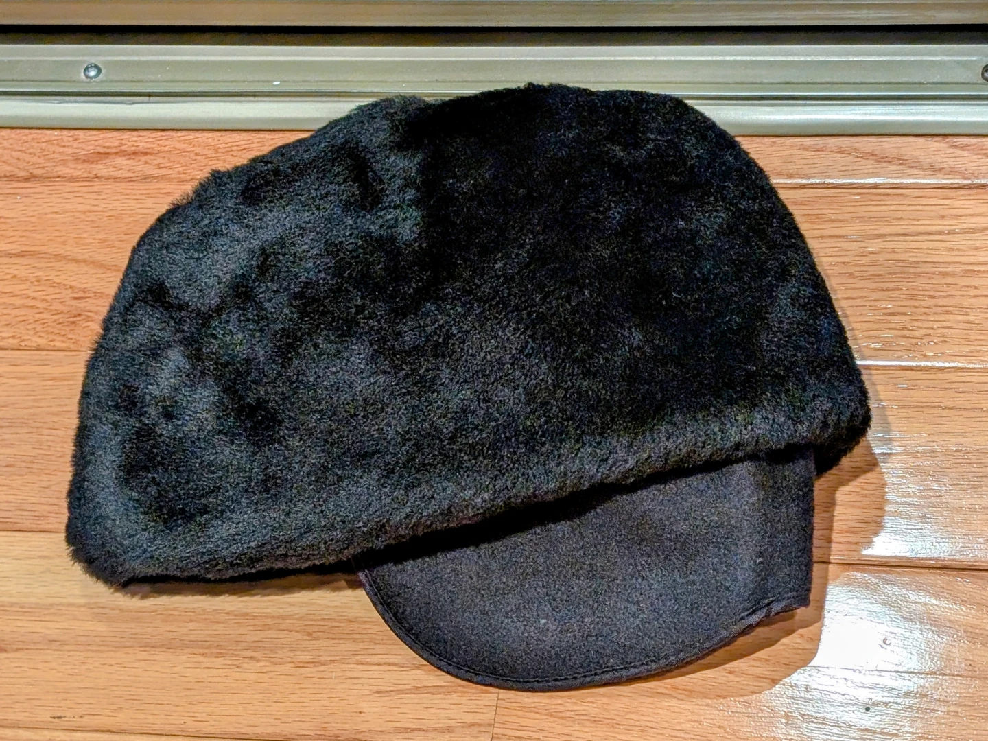 Men's black Mouton Fur Hat - photo 3