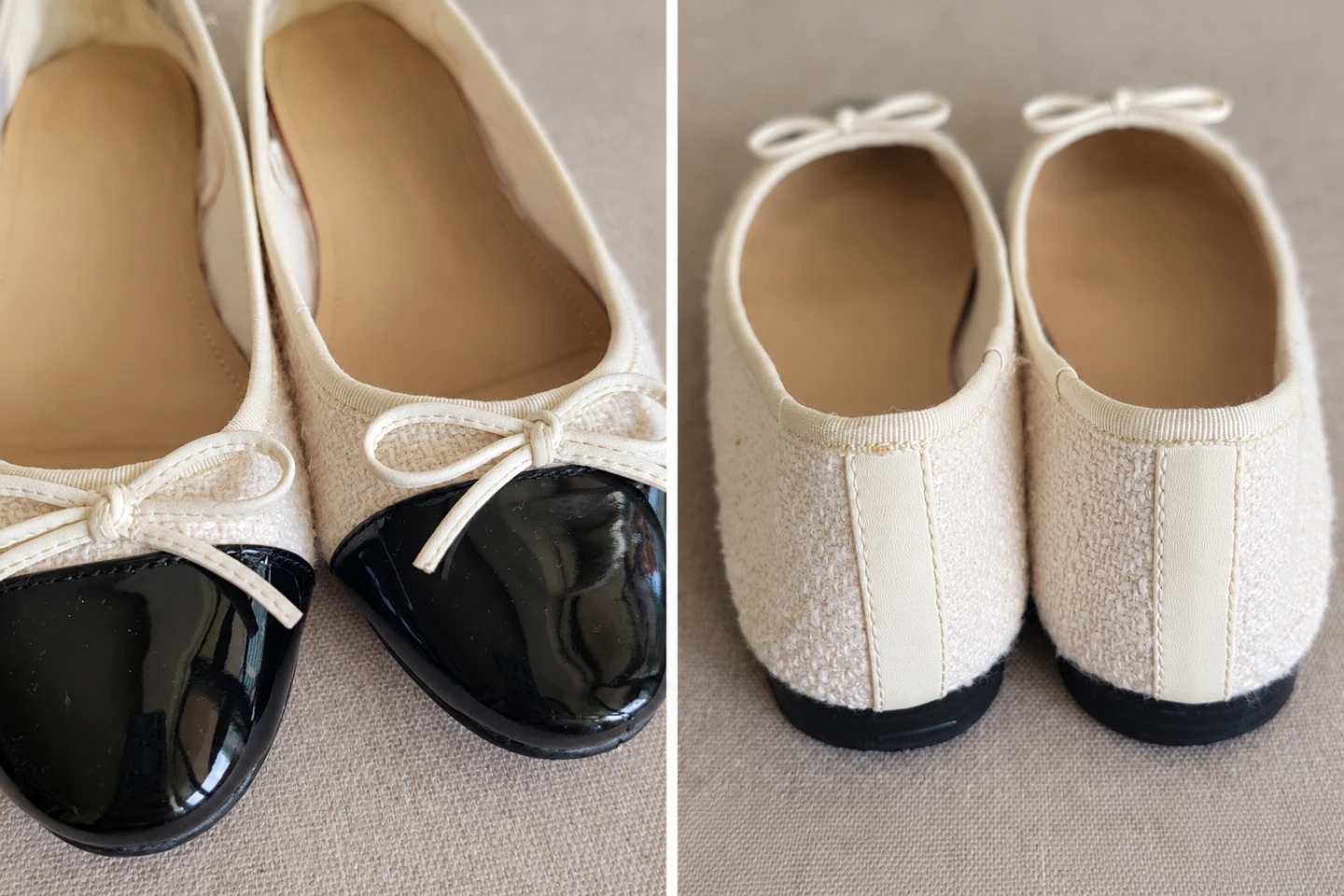 H&M Tweed Ballet Flats – Chanel-Style, Size 39 | Like New - photo 5