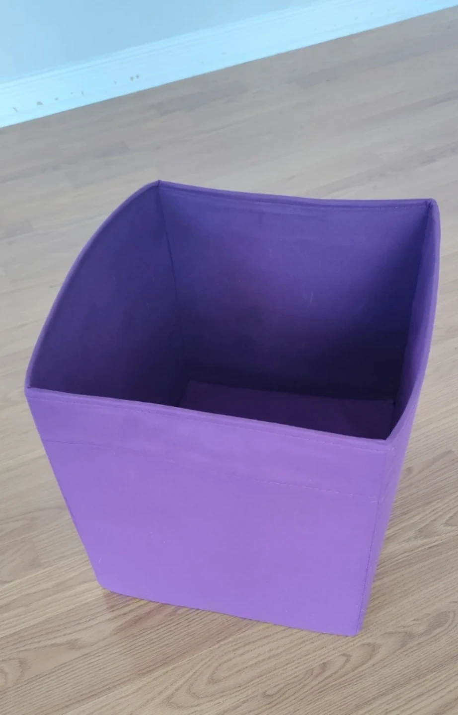 Collapsible Purple Storage Bin