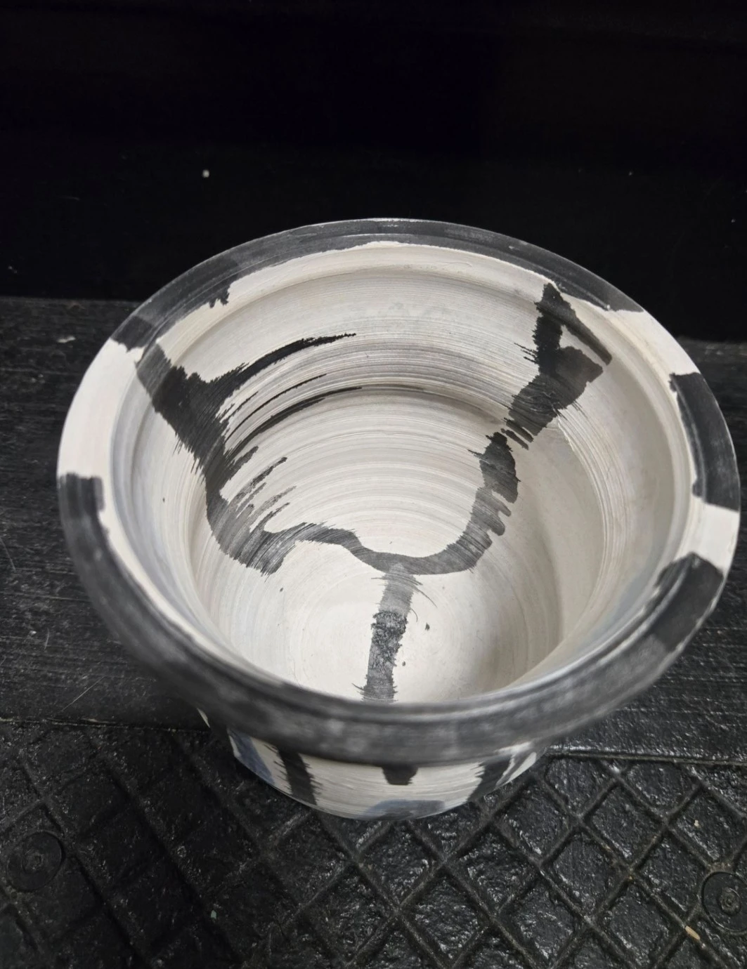 Handmade Abstract Ceramic Planter Studio Pottery Vase - photo 3