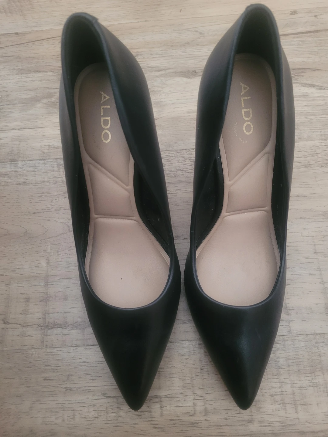 ALDO black stiletto heels