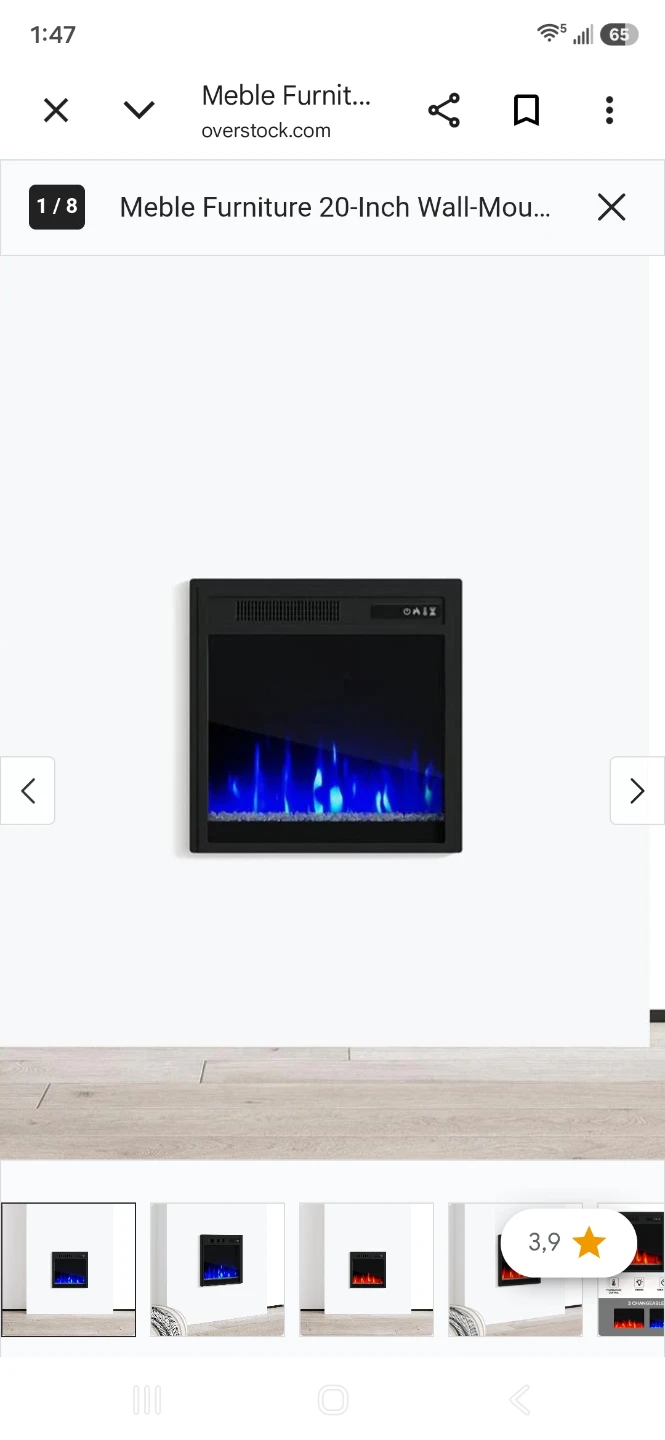 Meble Furniture 20-Inch Electric Fireplace - photo 2