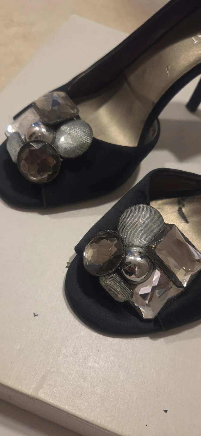 Nine West Black Embellished Heels - photo 2