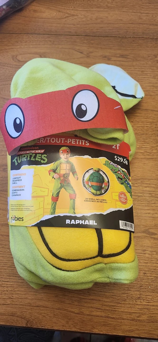 Teenage Mutant Ninja Turtles Raphael Costume 2T
