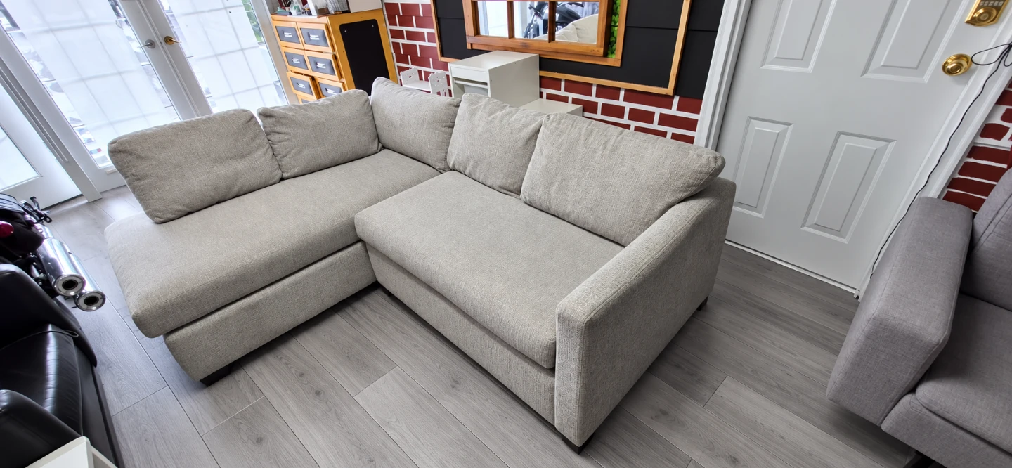 Light grey sofa bed sectional