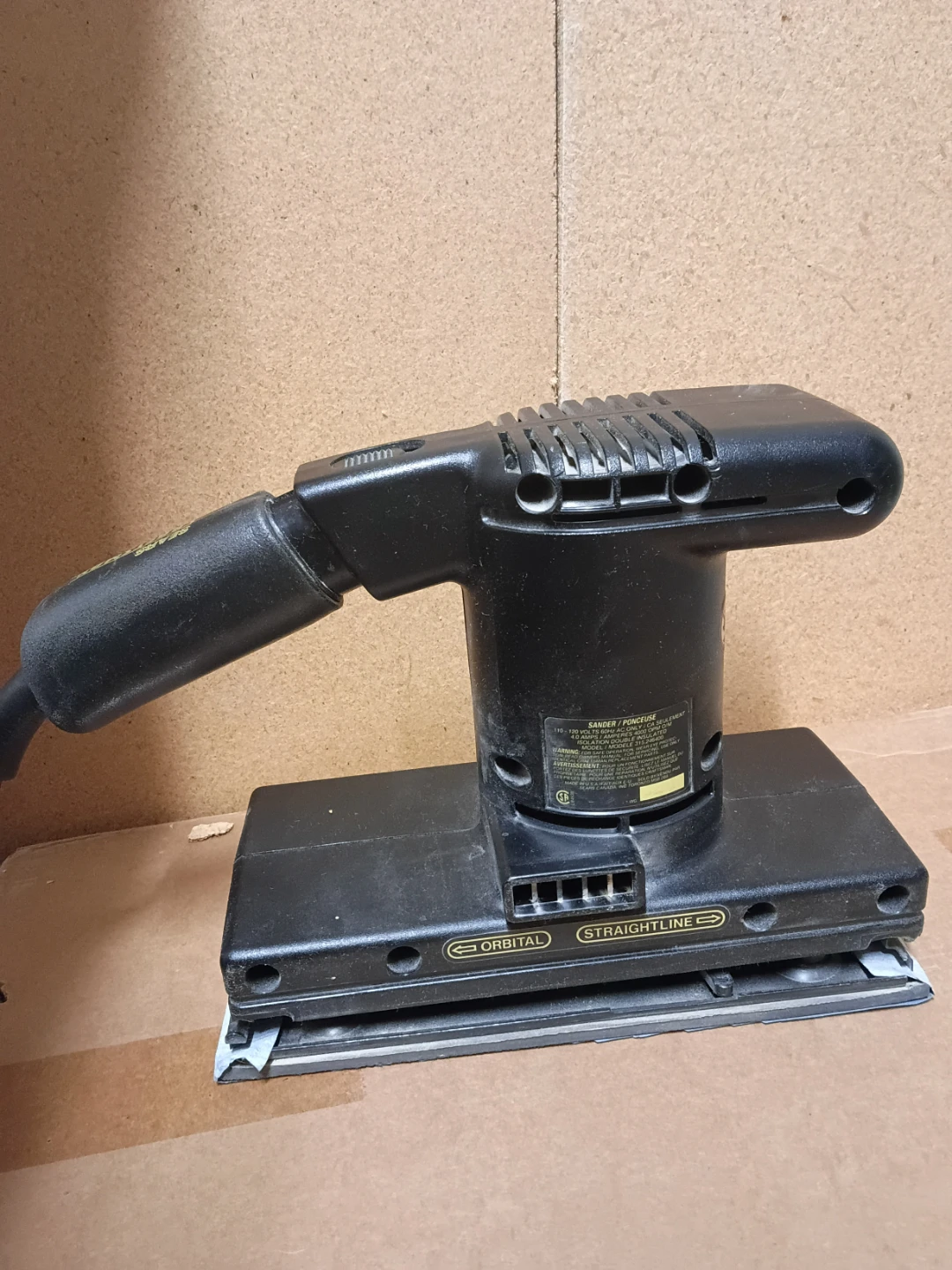 Craftsman Orbital Straightline Sander