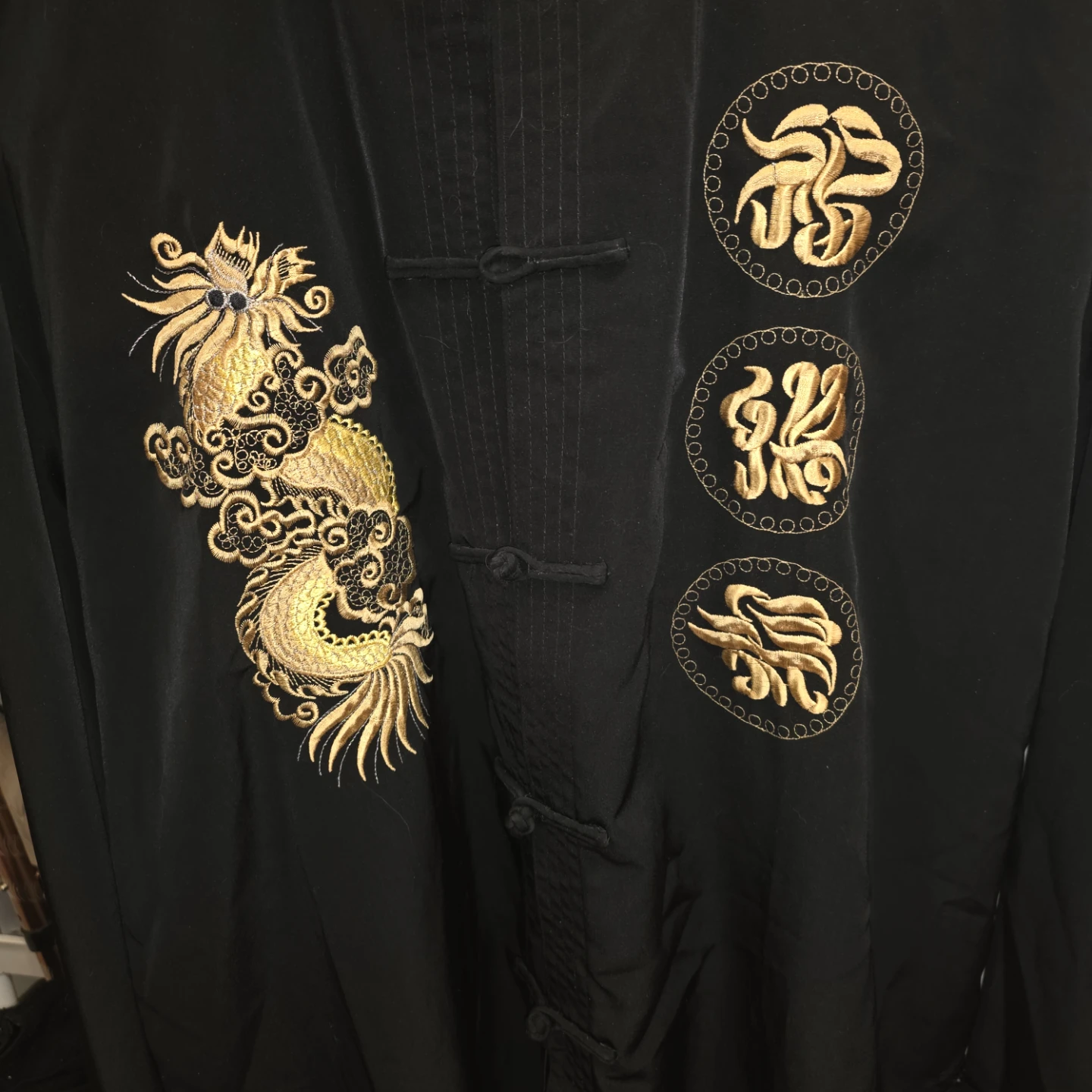 Miniye Black Dragon Embroidered Jacket - photo 4