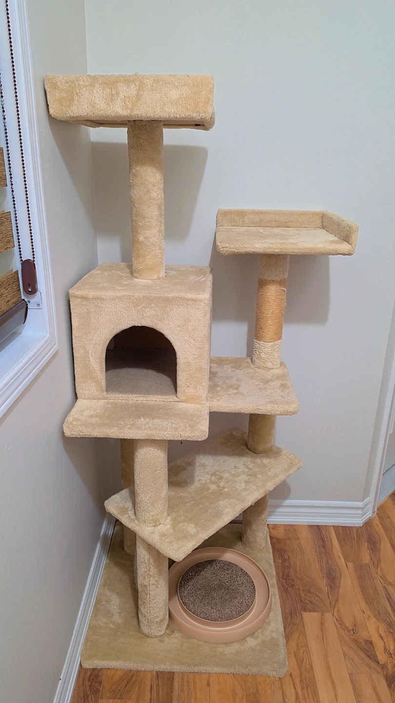 Beige Multi-Level Cat Tree - photo 3