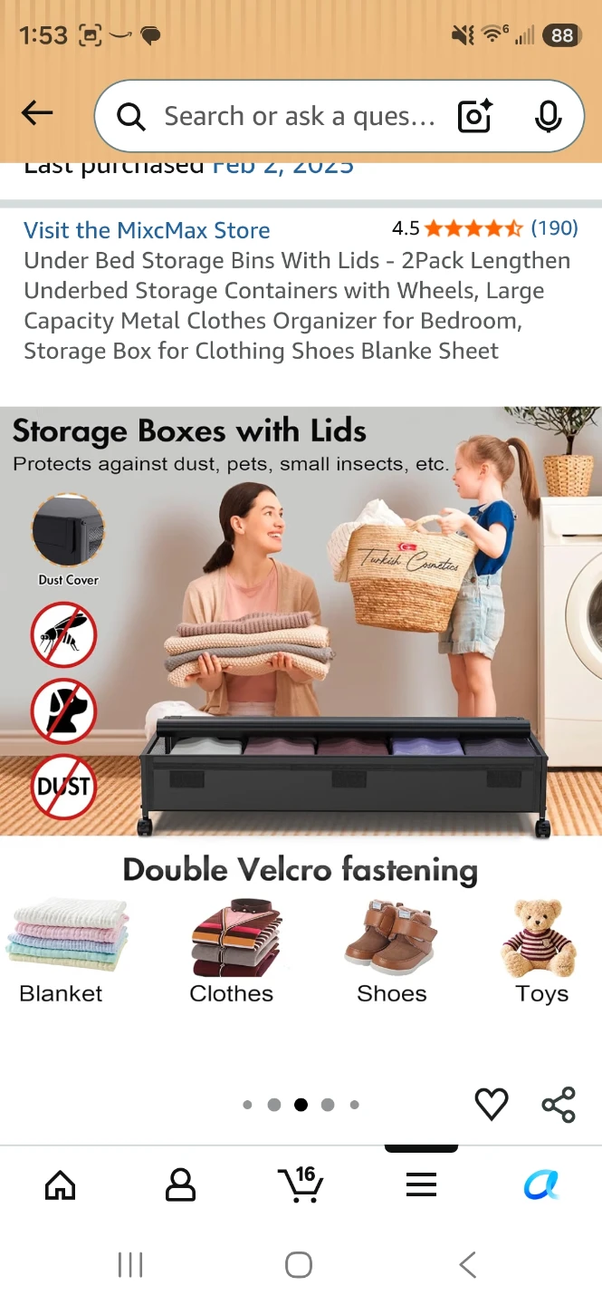 MixcMax Under Bed Storage Bins with Lids - 2 Pack - photo 4