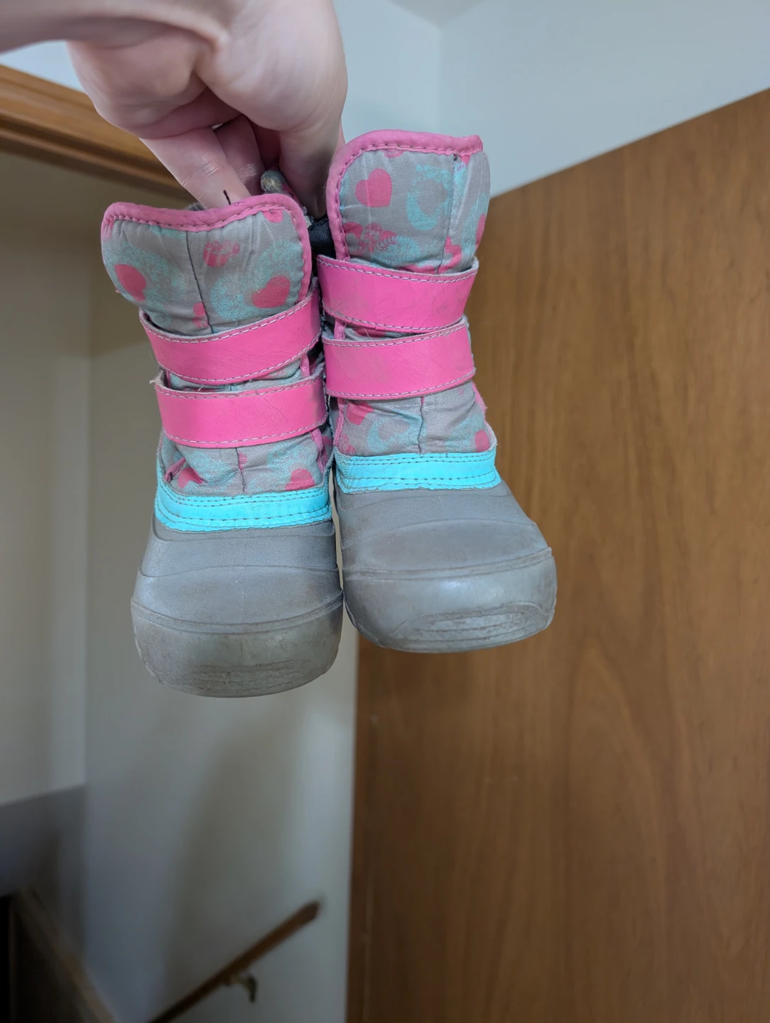 Children's Size 10 Heart Pattern Winter Boots - photo 2