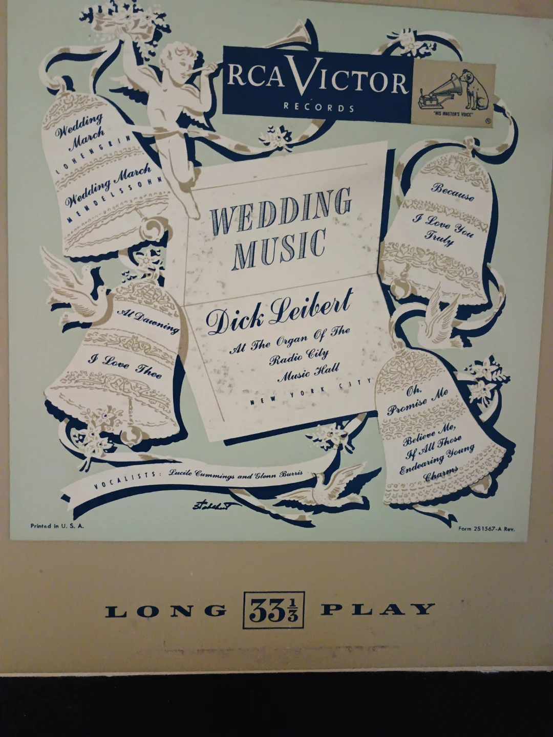 Dick Leibert Wedding Music Vinyl Record
