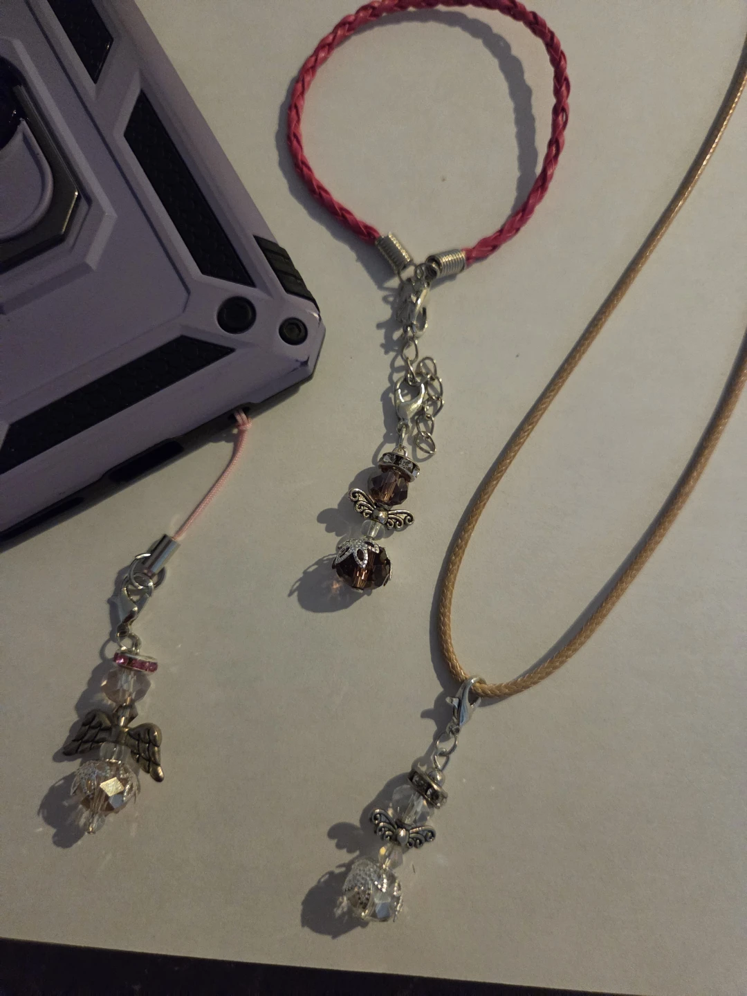 Set of 3 Angel Charm Accessories