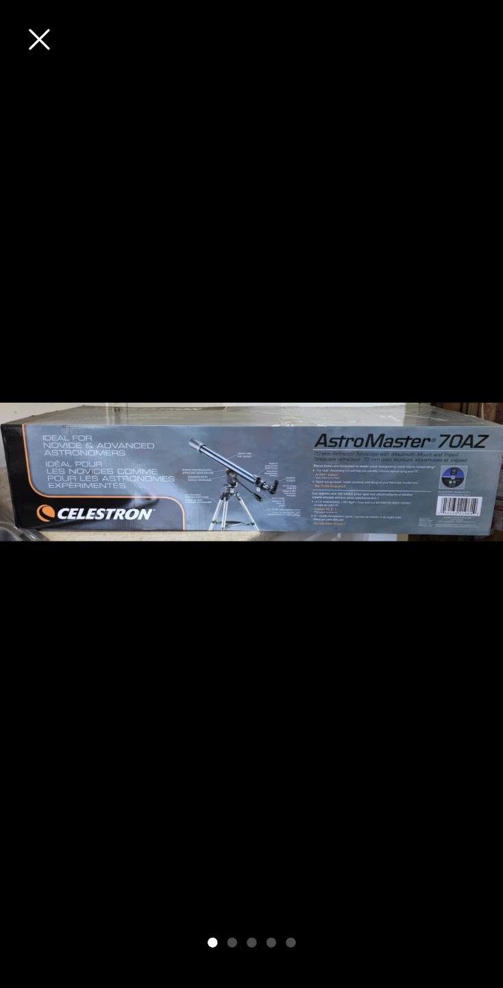 Celestron AstroMaster 70AZ Refractor Telescope