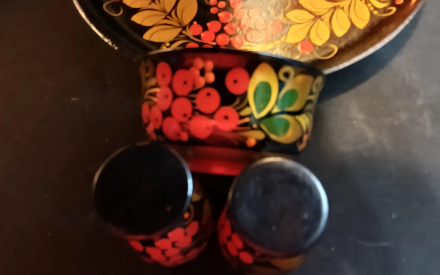 Russian Khokhloma Wooden Serving Set - photo 4