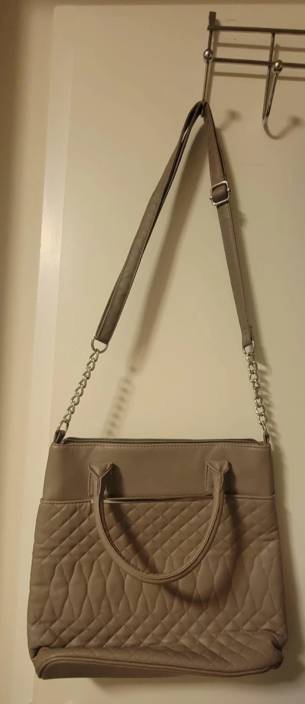 Atmosphere Grey Quilted Crossbody Bag