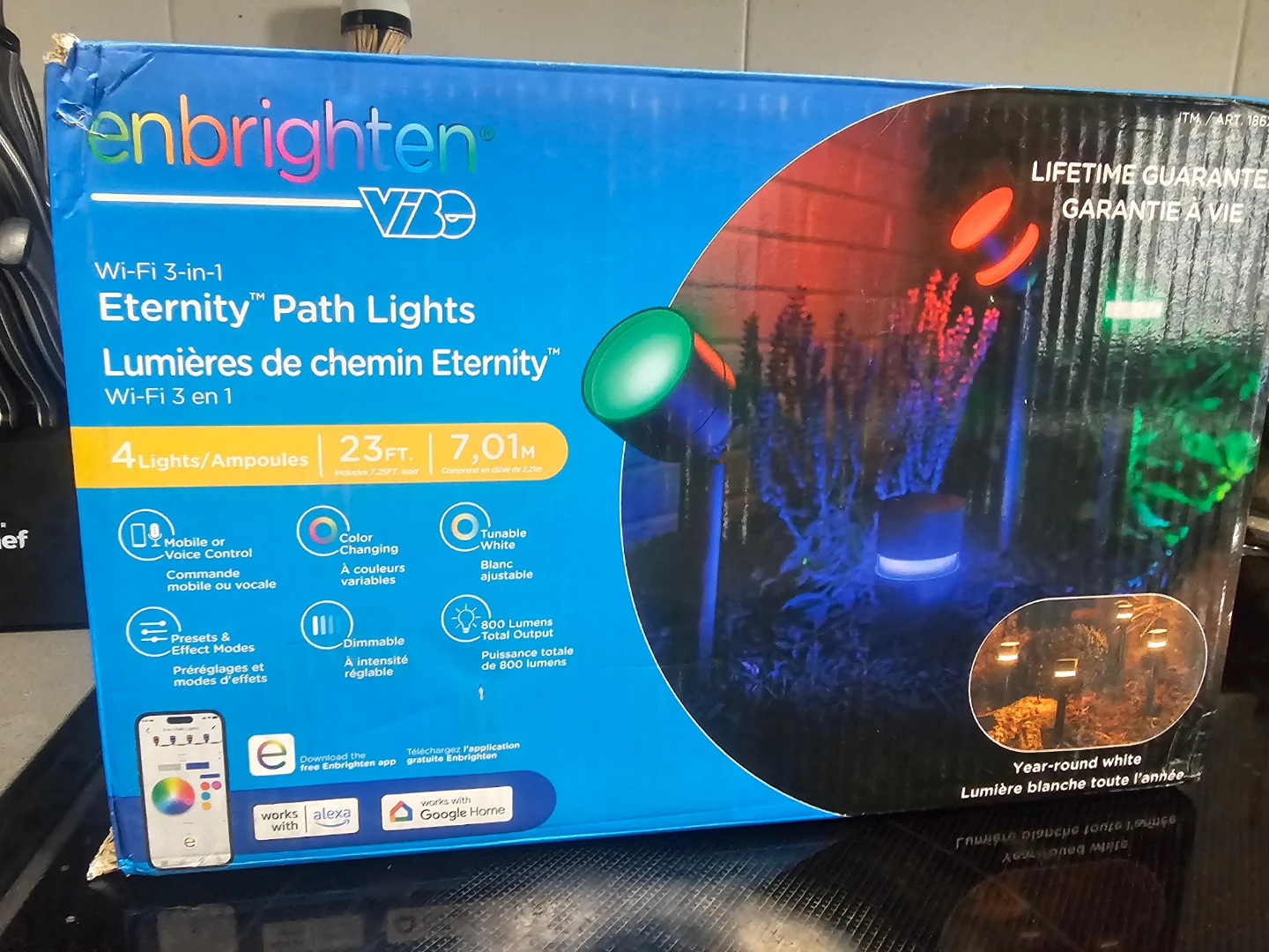 Lights and floor mats