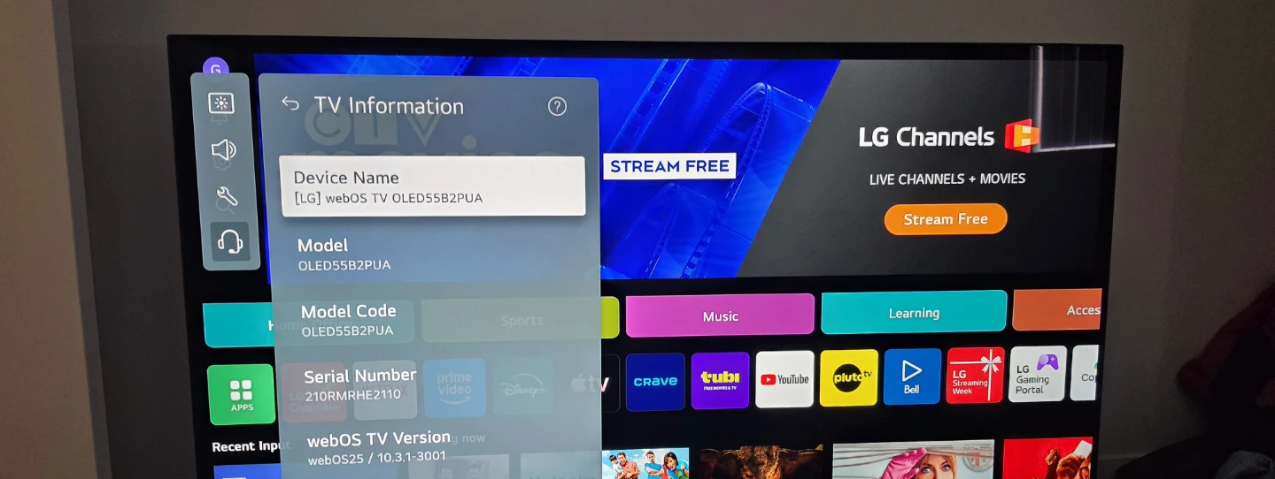 LG 55-inch OLED B2 Smart TV - photo 2