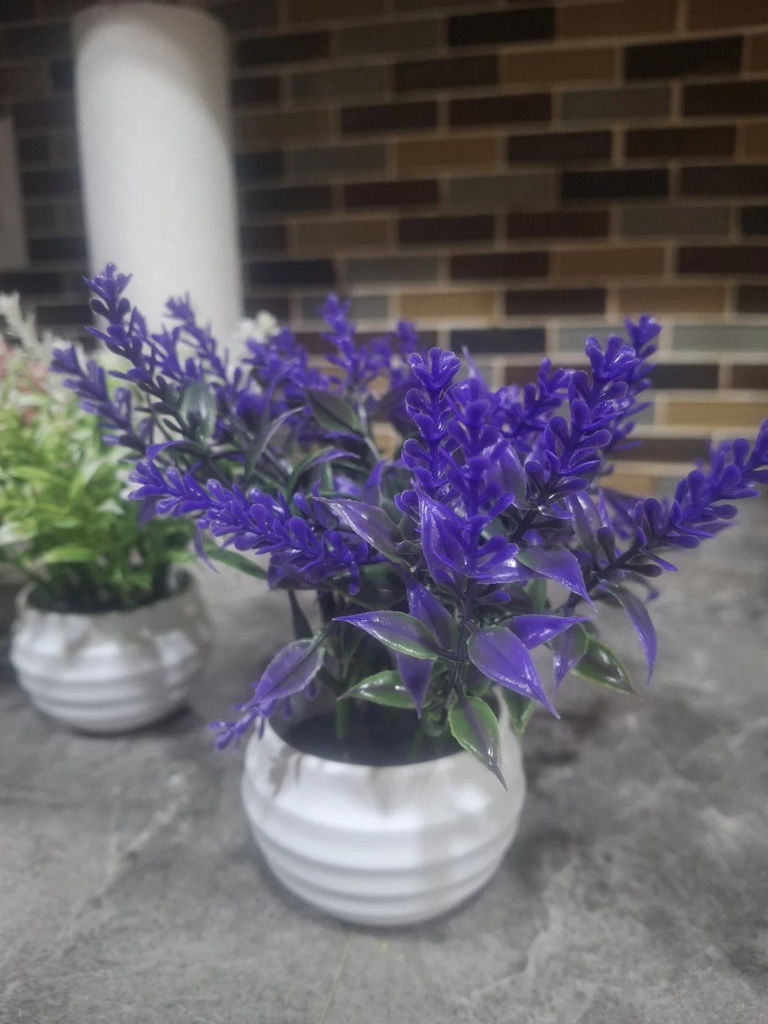 Set of 3 Artificial Potted Plants - photo 5