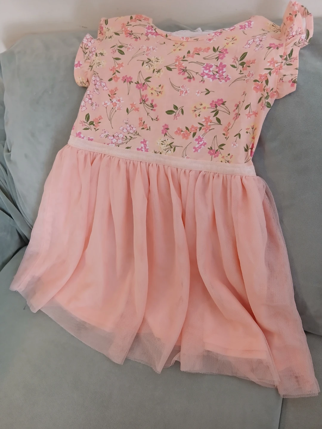 Girls floral tulle dress