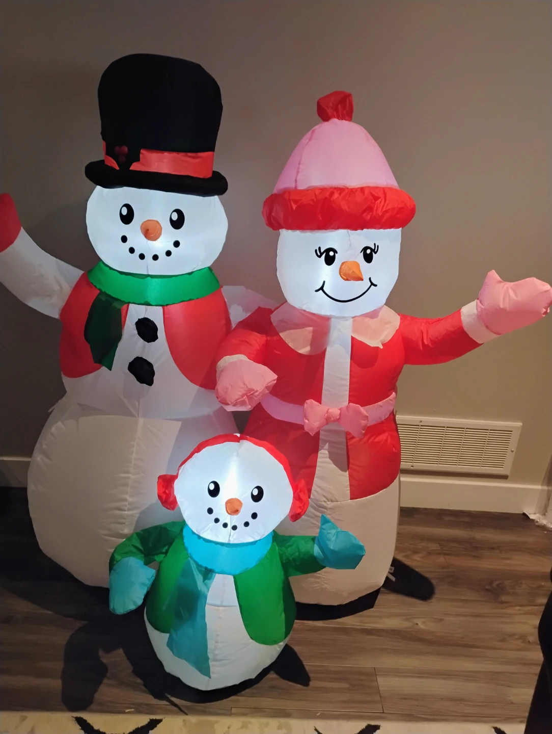 Christmas Snowman Family Inflatable Decoration - photo 2
