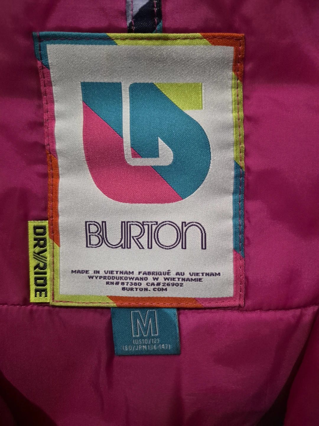 Burton Plaid Snowboard Jacket Medium - photo 2