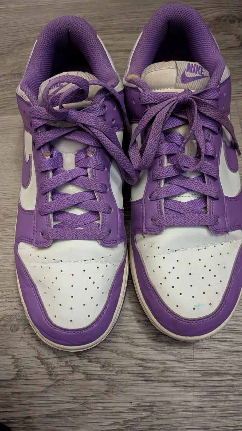 Nike Dunk Low Purple and White (Sold As Is) - photo 3