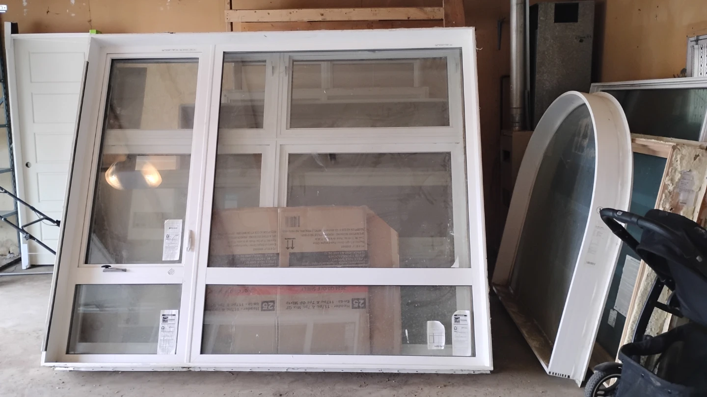 Large White Vinyl Window