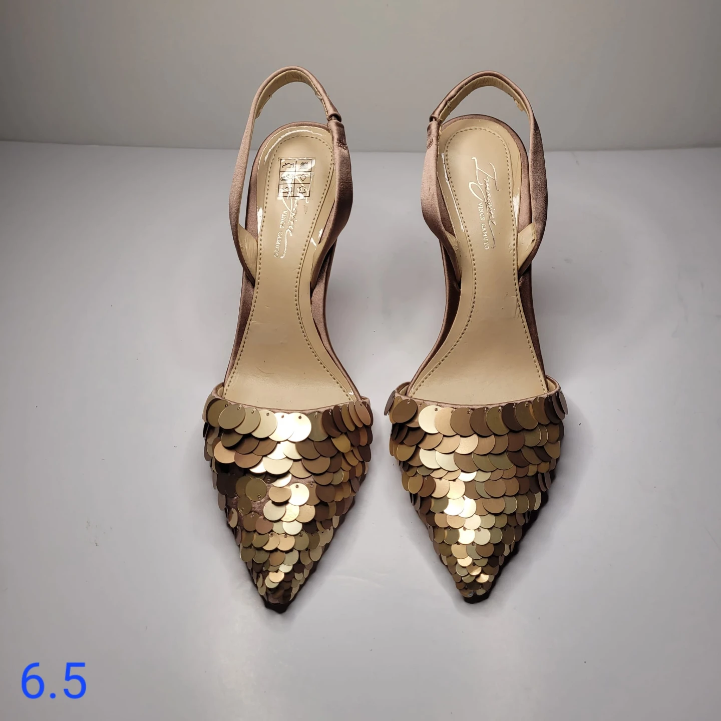 Imagine Vince Camuto Sequin Slingback Heels