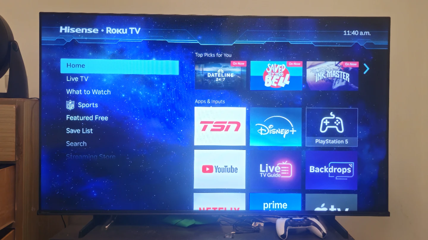 Hisense 55” 4K UHD Roku Smart TV – Excellent Working Condition