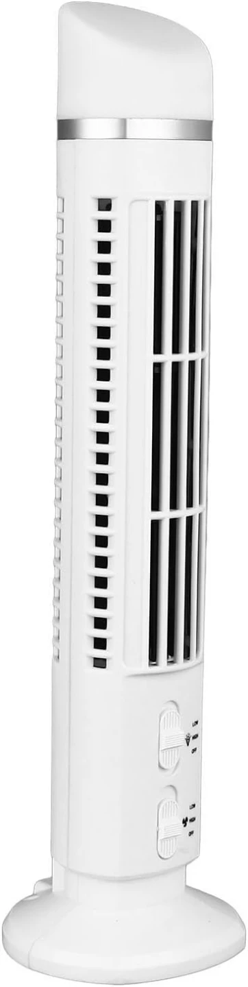 USB Portable Tower Fan with LED Light