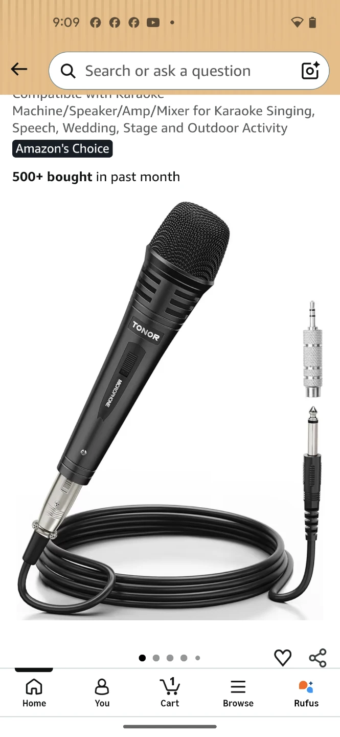 TONOR Dynamic Karaoke Microphone