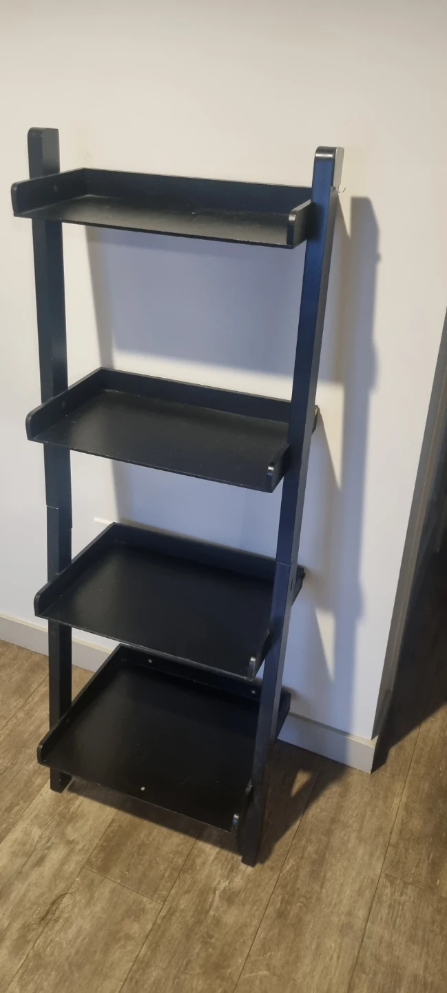 Black Wooden Ladder Shelf - photo 3