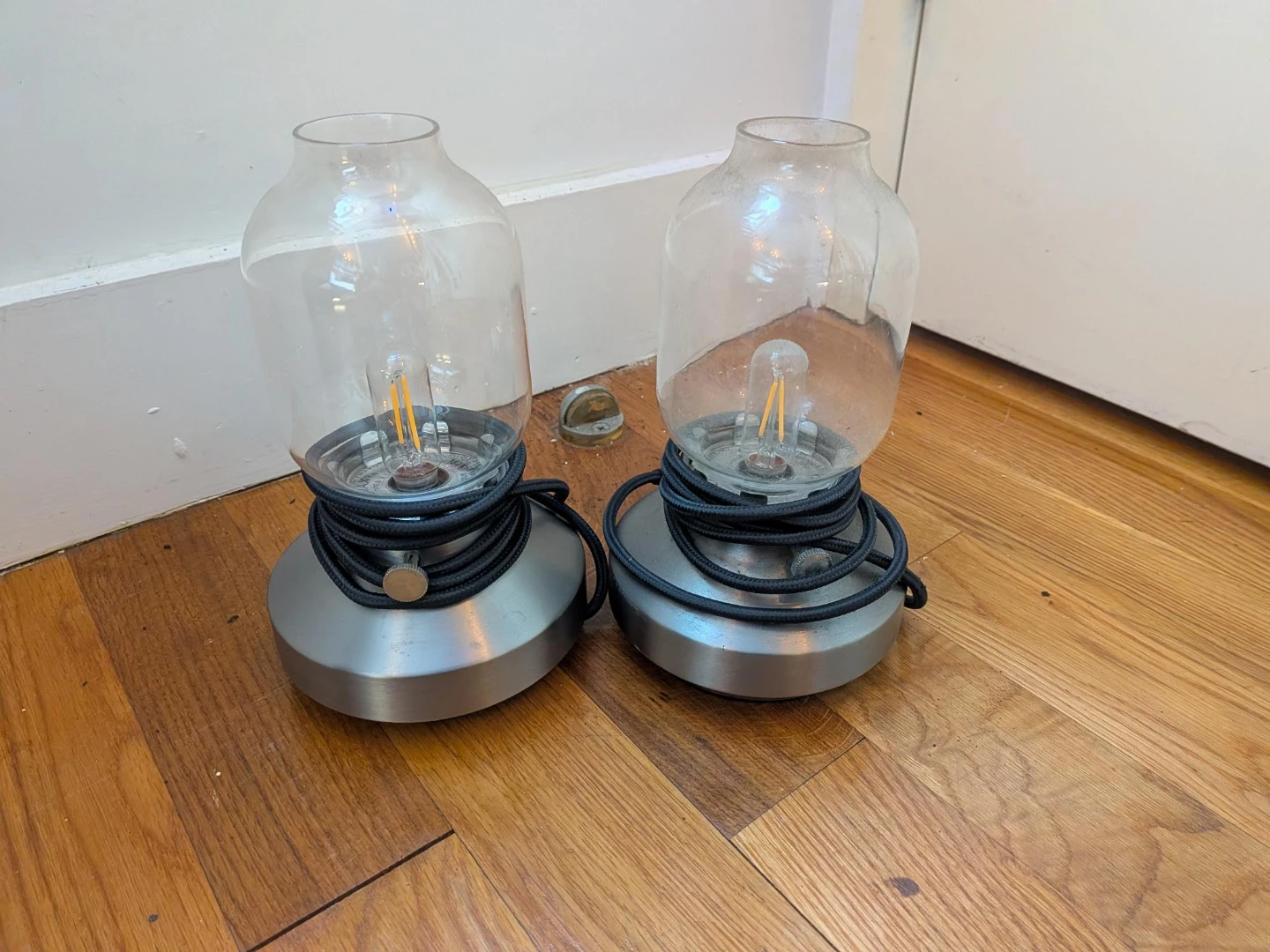 2 Matching Dimmable Lantern Style Lamps
