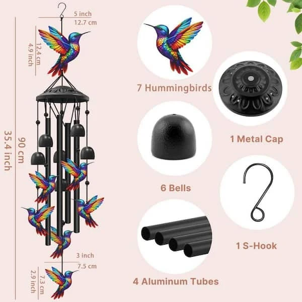 Hummingbird wind chime - photo 2