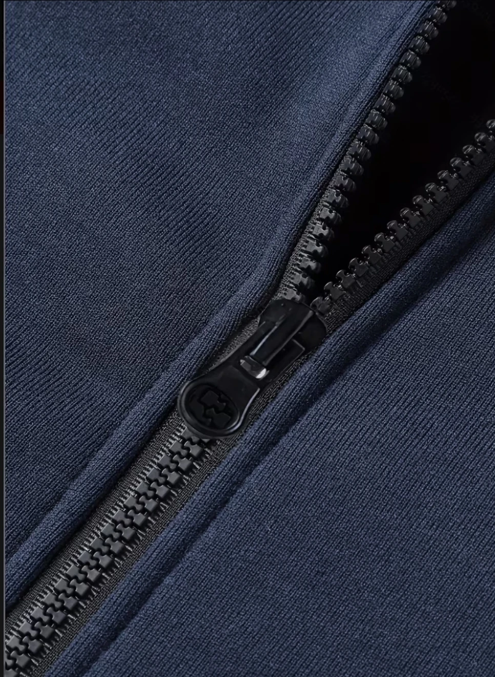 Navy Blue Full-Zip Balaclava Hoodie - photo 3