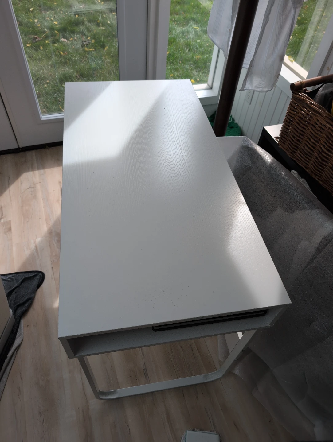 White Minimalist Desk