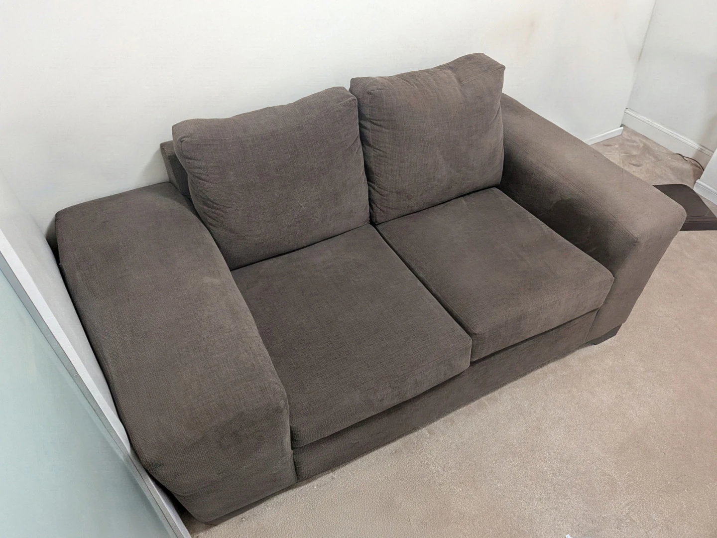 Dark Brown Loveseat - photo 2