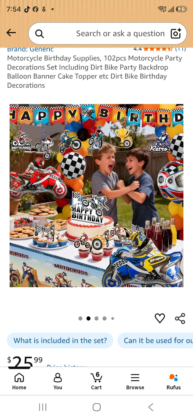 102pcs Dirt Bike Motorcycle Birthday Party Decoration Set