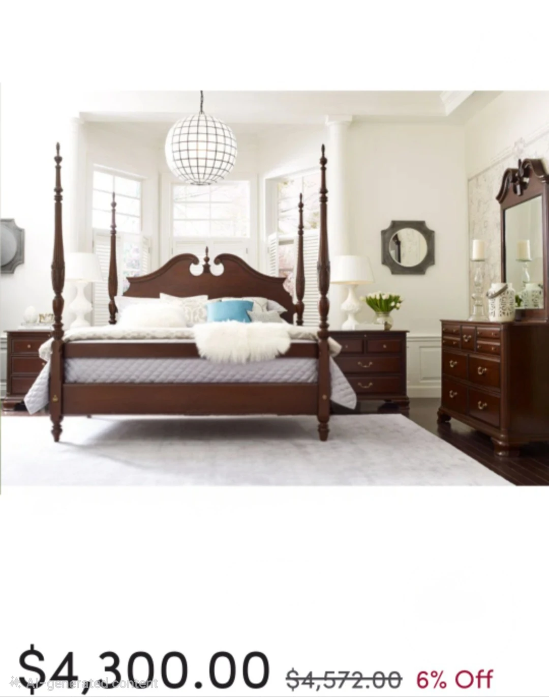 Elegant Wood Bedroom Set