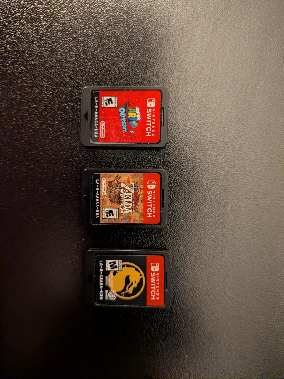 Nintendo Switch games (without cases)