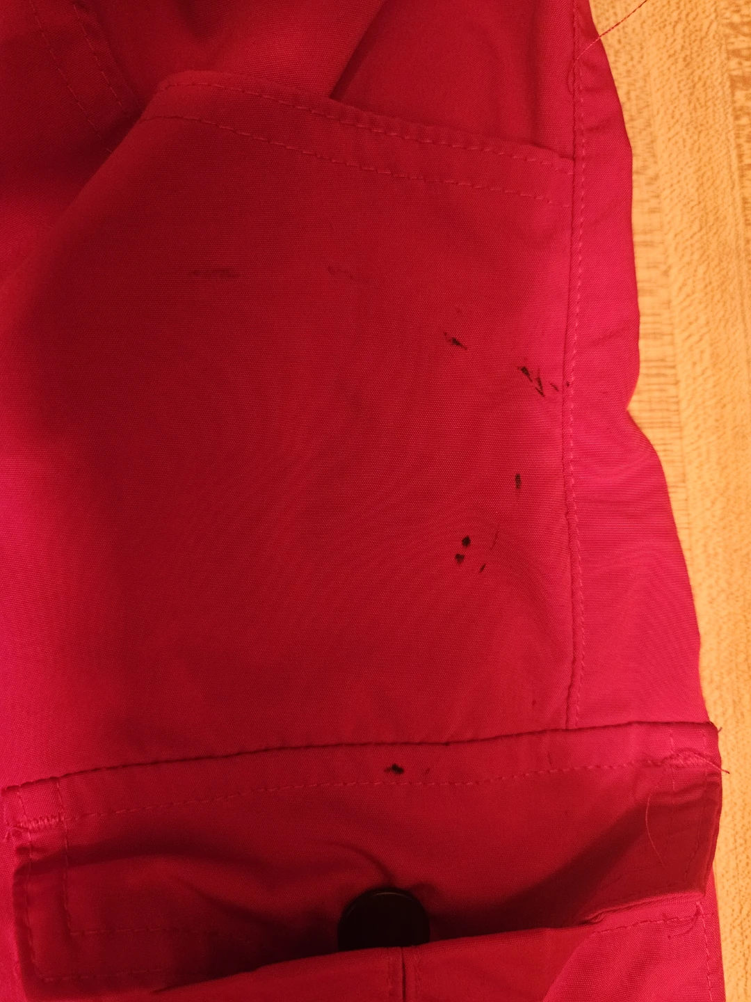 Red Cargo Pants with Graphic Details - photo 4