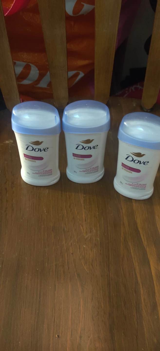 3 x Dove Powder Antiperspirant Deodorant 74g