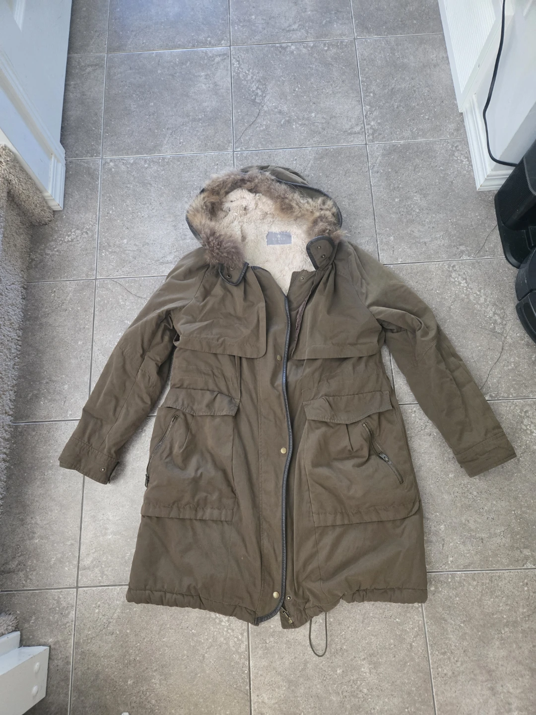 Olive Green Winter Parka- Small - photo 5