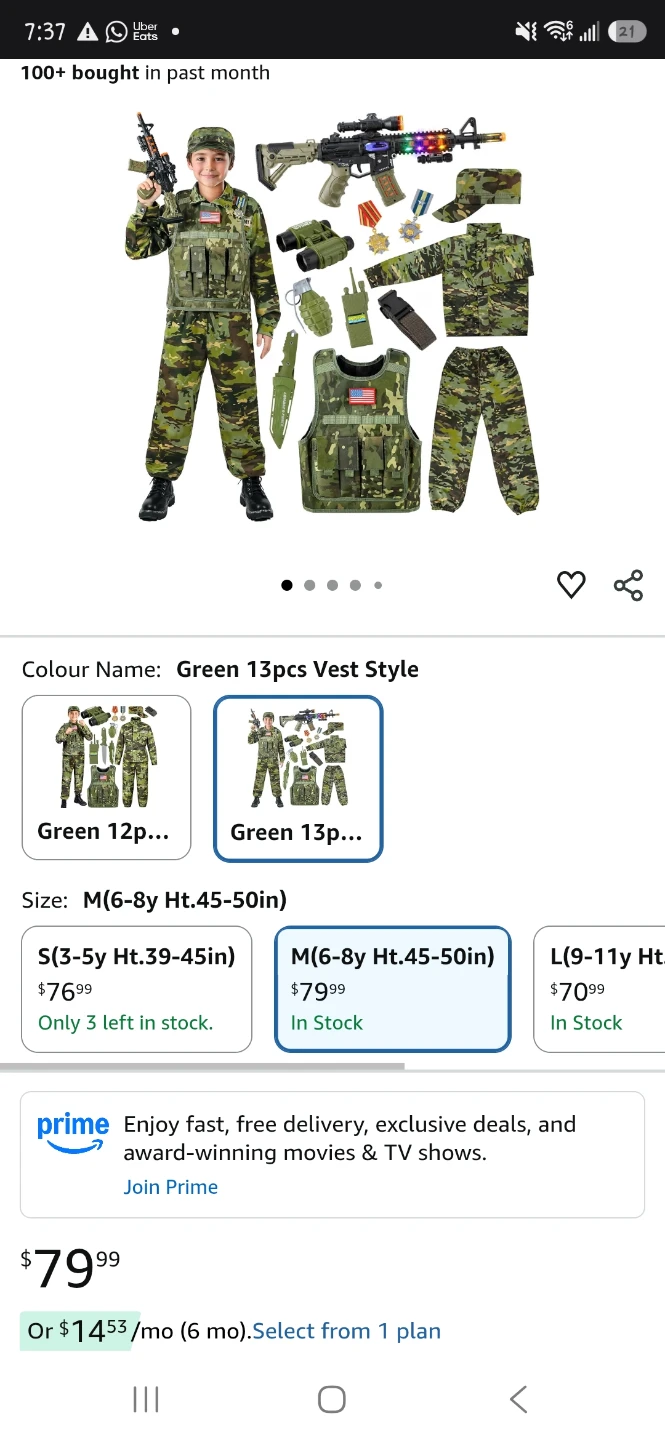 Kids Army Costume - photo 2