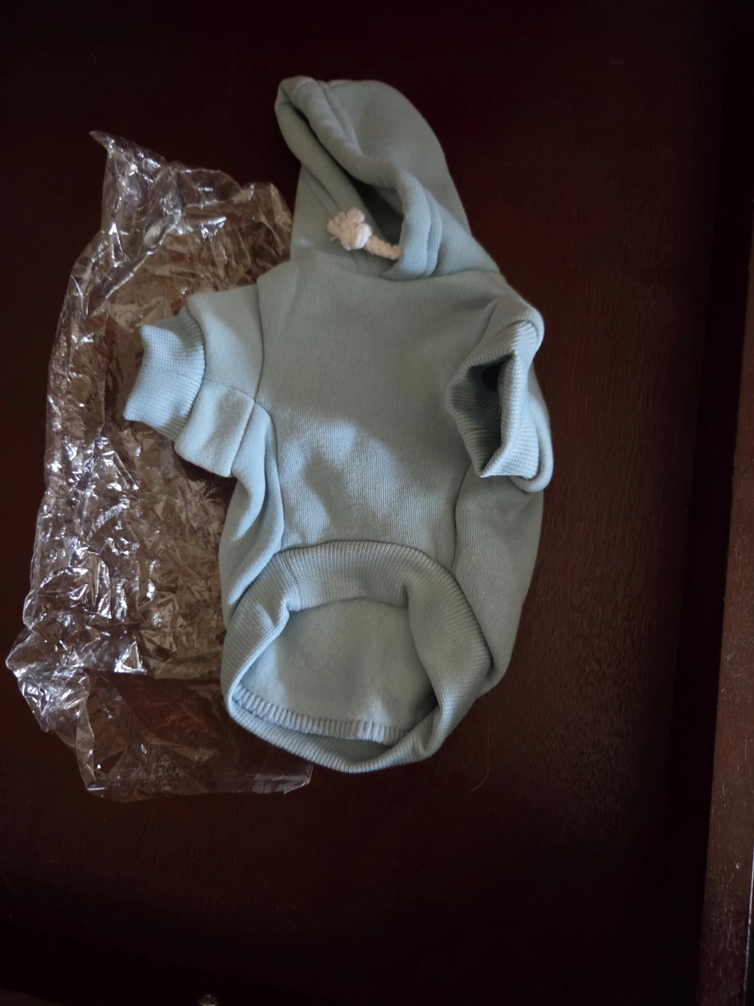 New Light Blue Pet Hoodie and Four Silicone Boots in size xsmall - photo 2