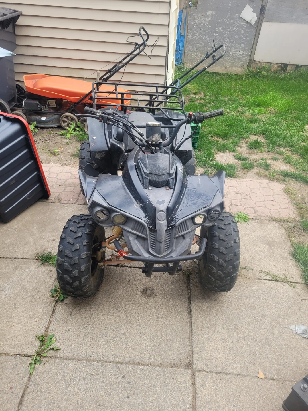Sanli ATV quad bike Black 125 cc ATV 4 Whell