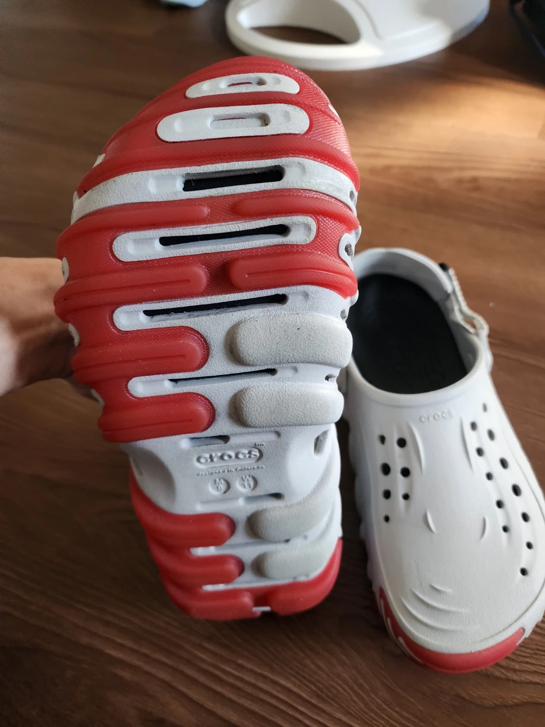 Crocs Offroad Sport Clogs White and Red - photo 3