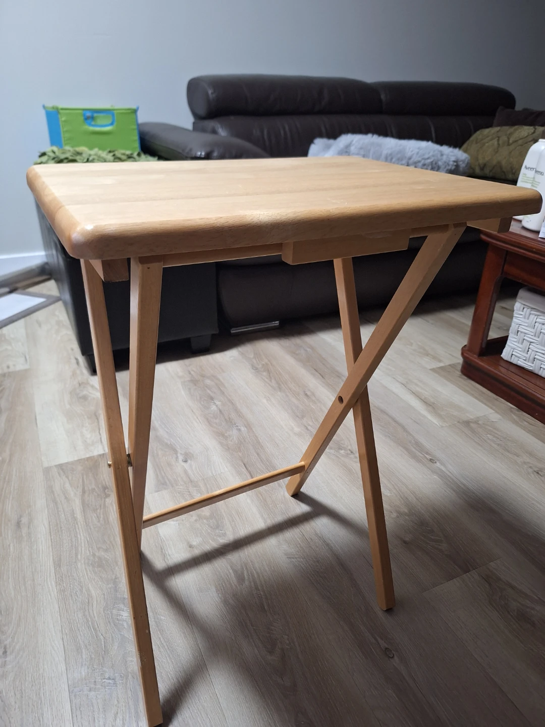 Wooden Folding Tray Table