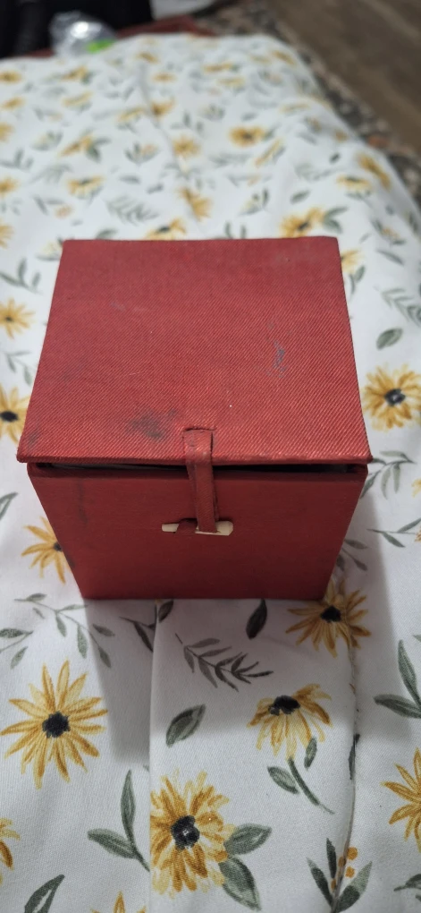Red Fabric Jewelry Box
